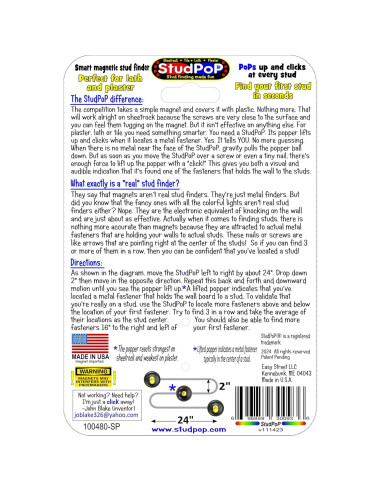 Buscador de Clavos Magnético StudPoP Original - Sin Baterías