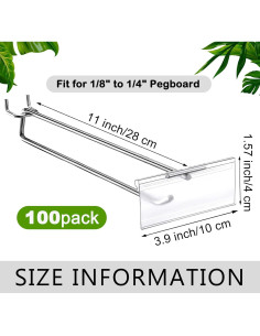 Ganchos de Metal Thyle 100 Pcs 28 cm para Tablero de Clavos 2