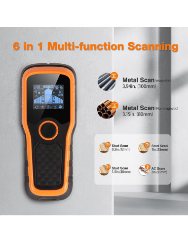 Buscador de Estudio DMITER TH810 6 en 1 Pantalla LCD