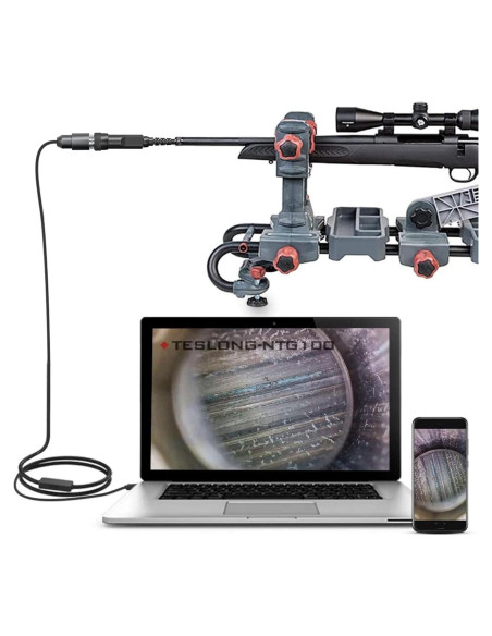 Cámara de limpieza de cañones Teslong para rifles calibres .20+