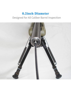 Cámara de limpieza de cañones Teslong para rifles calibres .20+ 2