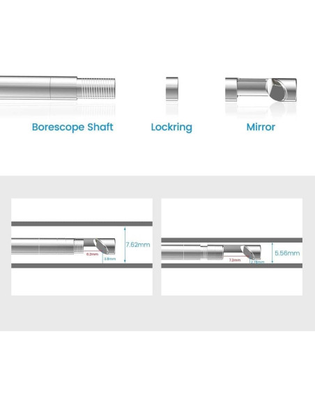 Cámara de limpieza de cañones Teslong para rifles calibres .20+