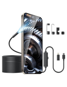 Cámara Endoscópica IIAZIMPS 1920P con Luz 5m IP67