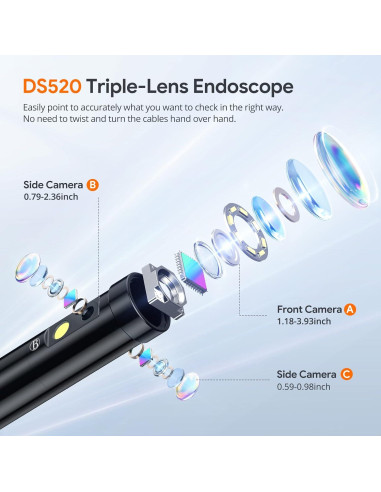 Cámara de Inspección DEPSTECH DS520 Triple Lente 15m