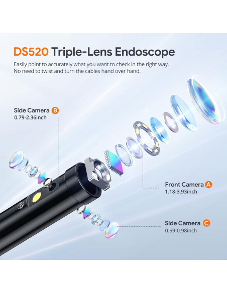 Cámara de Inspección DEPSTECH DS520 Triple Lente 15m