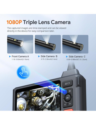 Cámara de Inspección DEPSTECH DS520 Triple Lente 15m