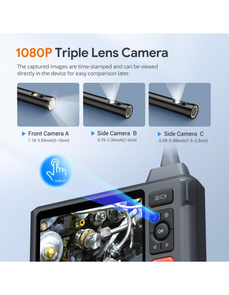 Cámara de Inspección DEPSTECH DS520 Triple Lente 15m