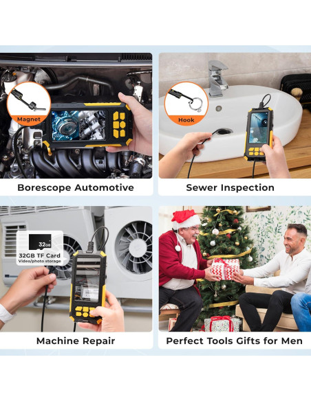 Cámara Endoscopio ADvancore 10M IP68 1080P Luz LED Cámara Endoscopio ADvancore 10M IP68 1080P Luz LED