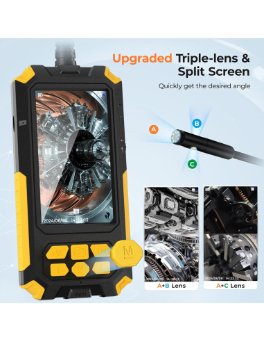 Cámara Endoscopio ADvancore 10M IP68 1080P Luz LED