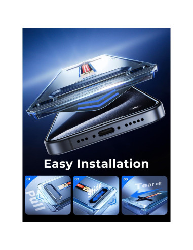 Protector de Pantalla Vidrio Templado MAGIC JOHN para iPhone 15 Pro 6.1"