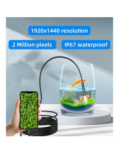 Endoscopio T TAKMLY para iPhone HD 2MP IP67 5m LED 2