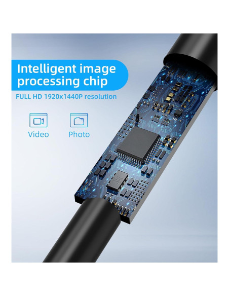 Endoscopio T TAKMLY para iPhone HD 2MP IP67 5m LED Endoscopio T TAKMLY para iPhone HD 2MP IP67 5m LED