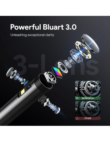 Borescopio DEPSTECH DS560 Triple Lente 1080P HD 5" IP67