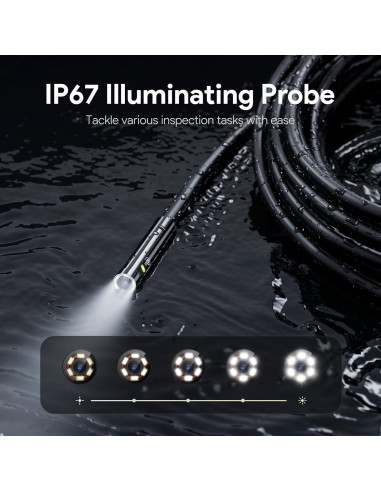 Borescopio DEPSTECH DS560 Triple Lente 1080P HD 5" IP67