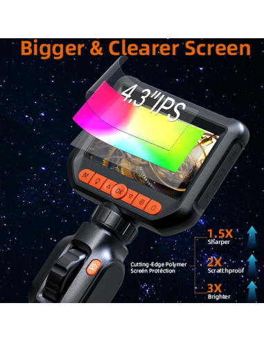 Cámara Endoscópica Articulada Daxiongmao S43 1.52m HD