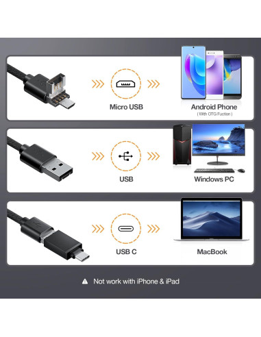 Borescope Rifle Teslong NTG200H 0.51 cm Enfoque Manual
