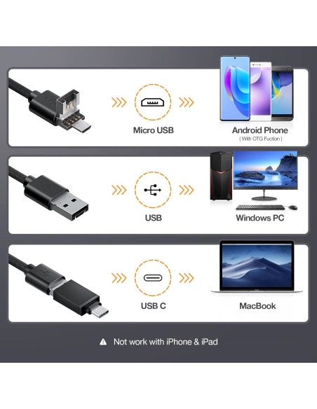 Borescope Rifle Teslong NTG200H 0.51 cm Enfoque Manual