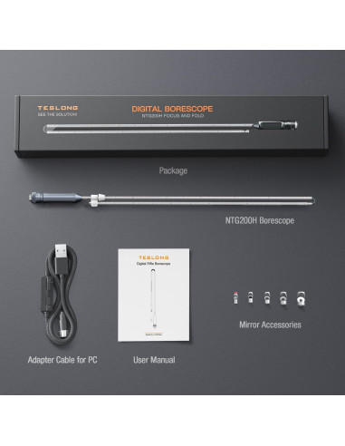 Borescope Rifle Teslong NTG200H 0.51 cm Enfoque Manual