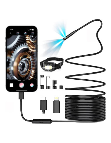 Cámara Endoscopio Doble Lente Pemamnov 1920P 5m IP67