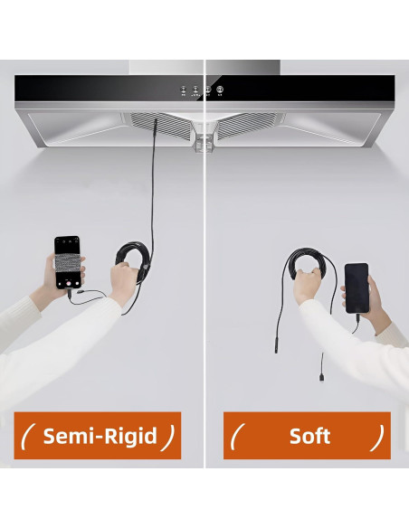 Cámara Endoscopio Doble Lente Pemamnov 1920P 5m IP67 Cámara Endoscopio Doble Lente Pemamnov 1920P 5m IP67