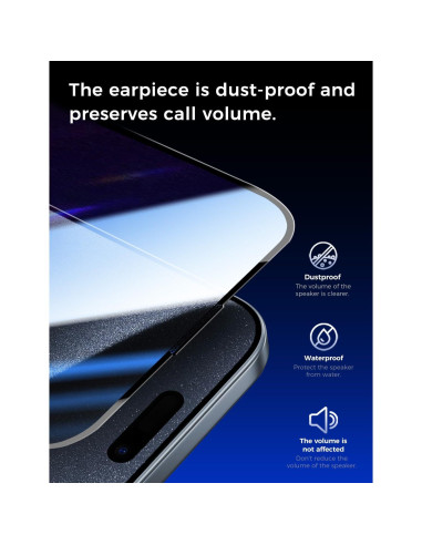 Protector de Pantalla Vidrio Templado MAGIC JOHN para iPhone 15 Pro 6.1"