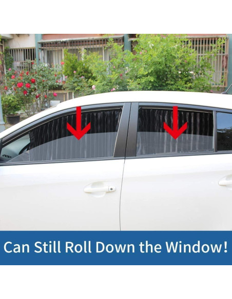 Cortina de Sombra Magnética Ovege para Ventana Lateral Auto 2pcs