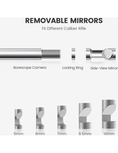 Borescope Teslong 5" con Cámara para Rifles y Limpieza