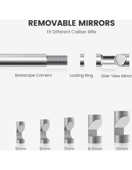 Borescope Teslong 5" con Cámara para Rifles y Limpieza