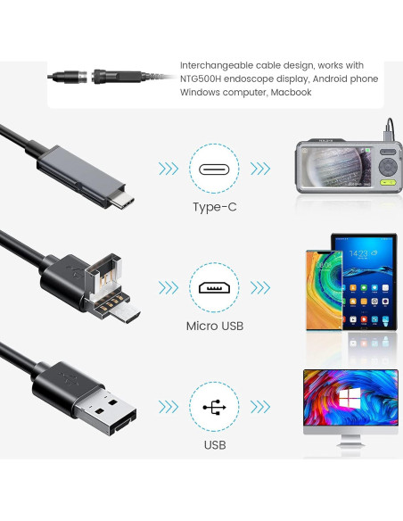 Borescope Teslong 5" con Cámara para Rifles y Limpieza