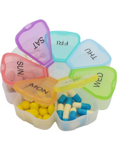Organizador de Pastillas Semanal ShysTech 7 Días Multicolor 2