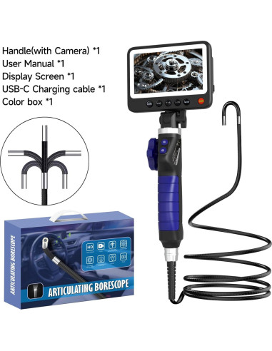 Endoscopio Industrial Gzpce FRDS650 6.4mm Pantalla 12.7cm