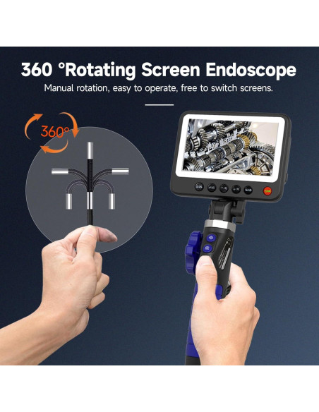 Endoscopio Industrial Gzpce FRDS650 6.4mm Pantalla 12.7cm