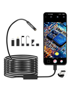 Borescopio Pancellent 1920P HD 5M con 8 LED y App