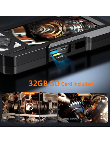 Endoscopio Industrial Hayve 4.3" HD IP67 5m con LED