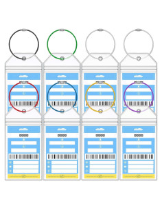 Soportes de Etiquetas de Equipaje NCL XIANGXING 8 Pcs Resistentes