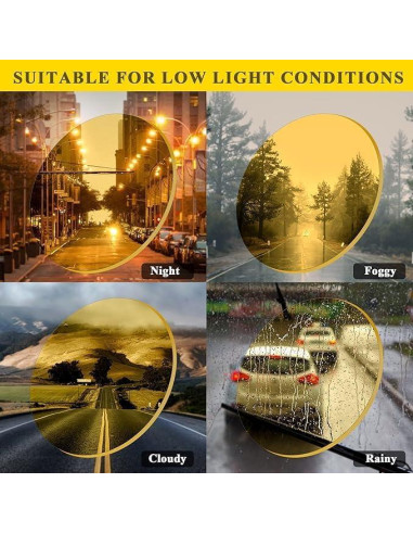 Gafas de Conducción Nocturna - Polarizadas Amarillas