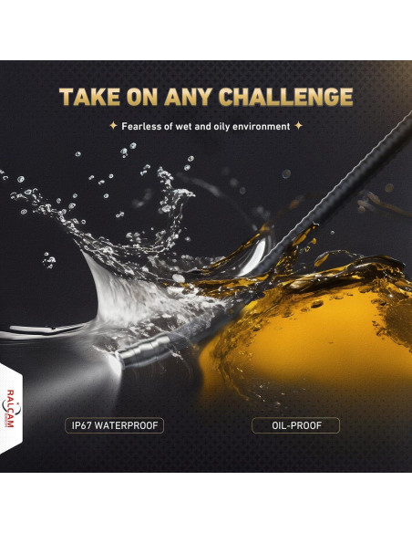 Cámara Borescopio Articulada Ralcam 6mm 360 con Luz LED