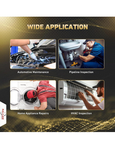 Cámara Borescopio Articulada Ralcam 6mm 360 con Luz LED