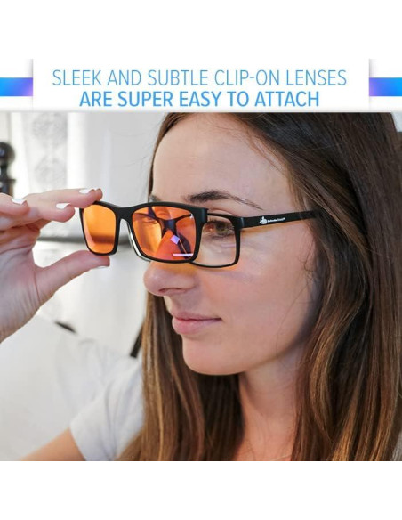 Gafas Bloqueadoras de Luz Azul DefenderShield 2 en 1 Clip-On