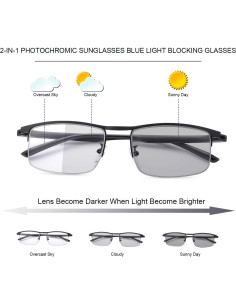 Gafas de Sol Foto-cromáticas Vepiant Anti Luz Azul UV 2