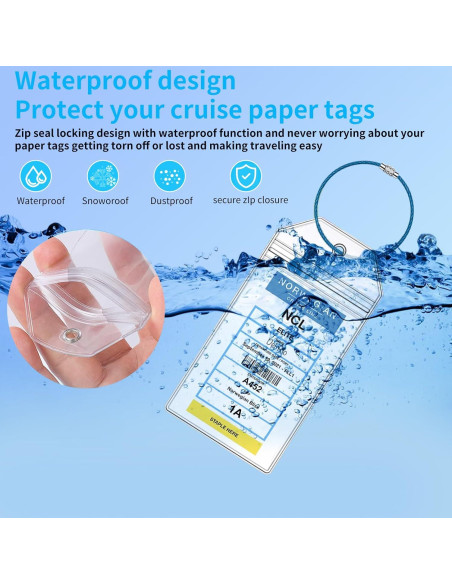 Soportes de Etiquetas de Equipaje NCL XIANGXING 8 Pcs Resistentes Soportes de Etiquetas de Equipaje NCL XIANGXING 8 Pcs Resistentes