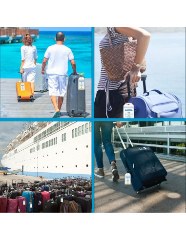 Soportes de Etiquetas de Equipaje NCL XIANGXING 8 Pcs Resistentes