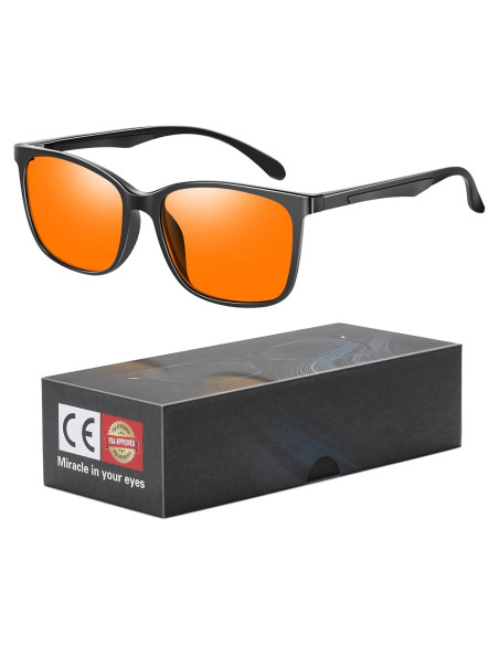 Gafas de Juego OKANY Anti Luz Azul UV400 Ámbar