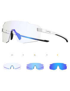 Gafas de Ciclismo KAPVOE Fotoquímicas UV400 Sin Montura