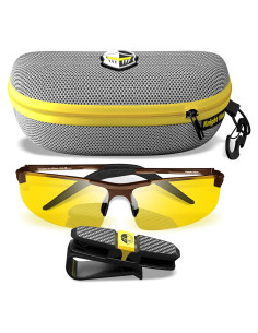 Gafas de Conducción Nocturna BLUPOND - Visión Amarilla HD