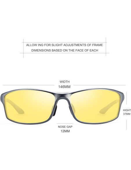 Gafas de Conducir Nocturna Polarizadas UV400 - Metal Gun