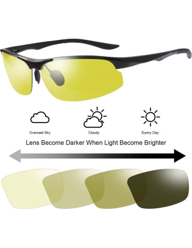 Gafas de sol fotocromáticas YIMI FT8003B UV400 polarizadas