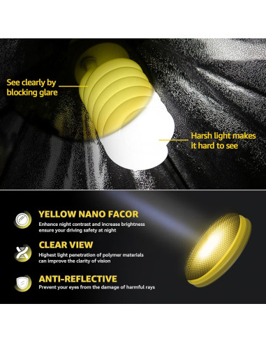 Gafas de Visión Nocturna Myiaur Amarillas Polarizadas