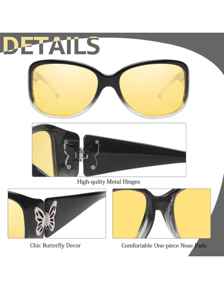 Gafas de Visión Nocturna Myiaur Amarillas Polarizadas