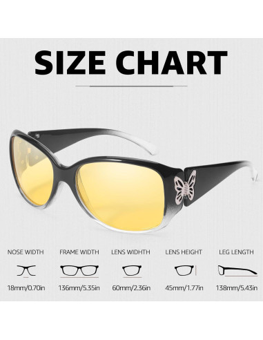 Gafas de Visión Nocturna Myiaur Amarillas Polarizadas